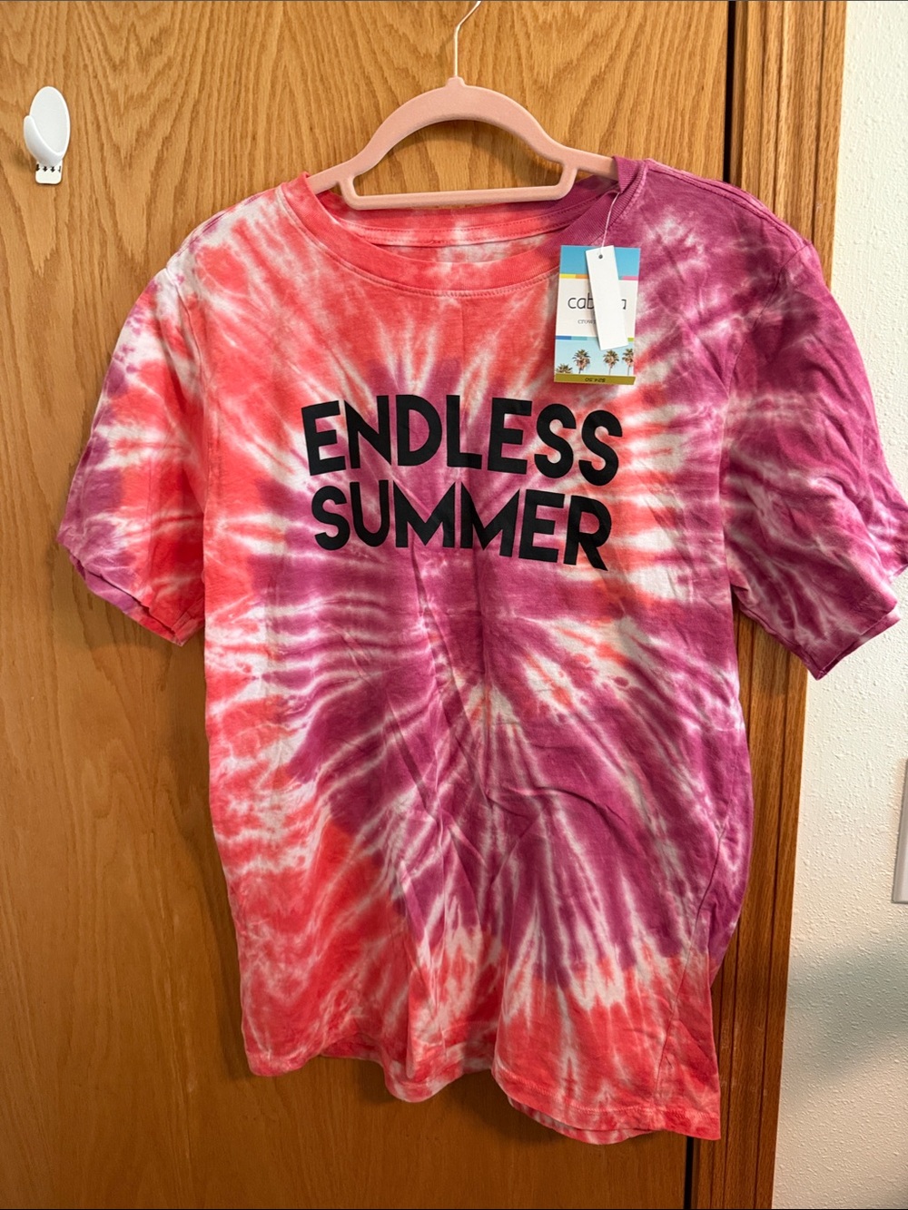 crown & ivy Tie-Dye 'Endless Summer' Kids Tee - Pink & Purple